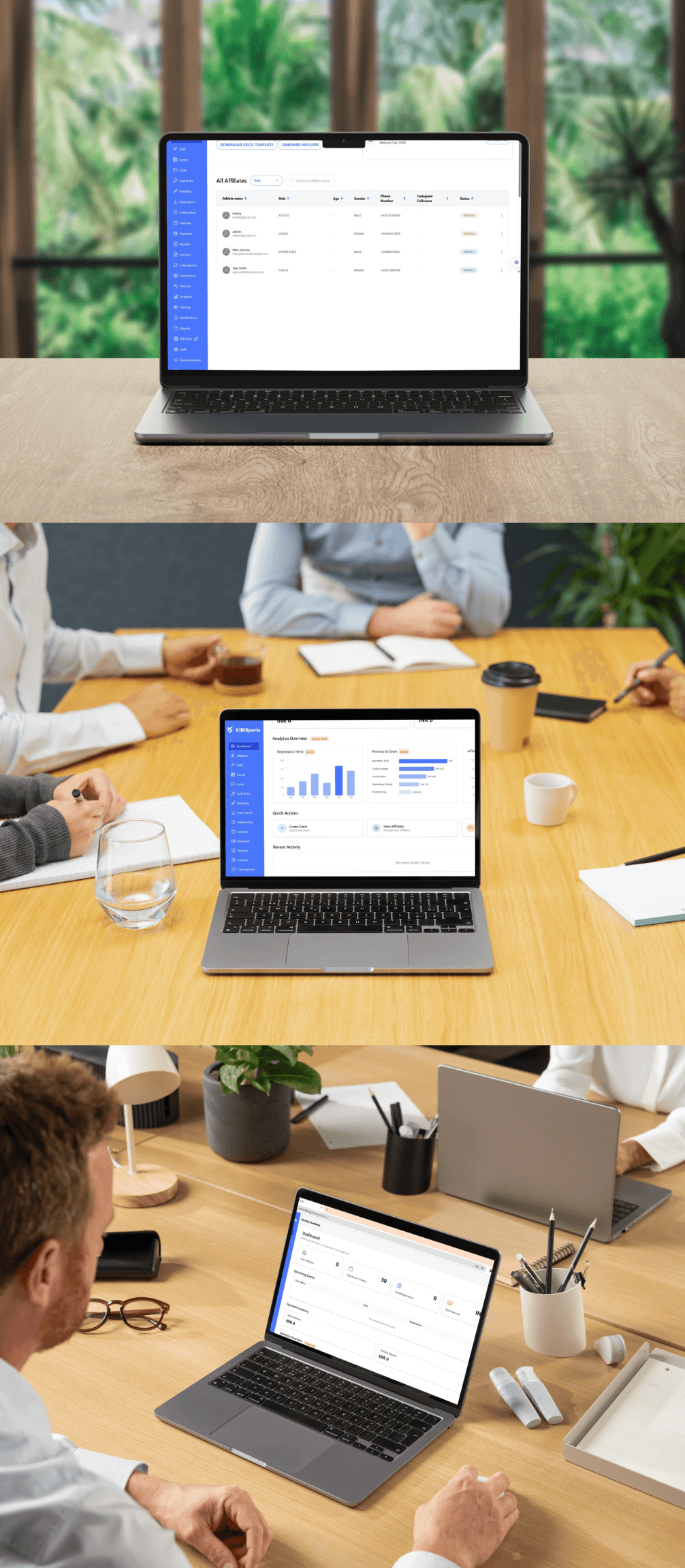 KIBI Sports institution management portal