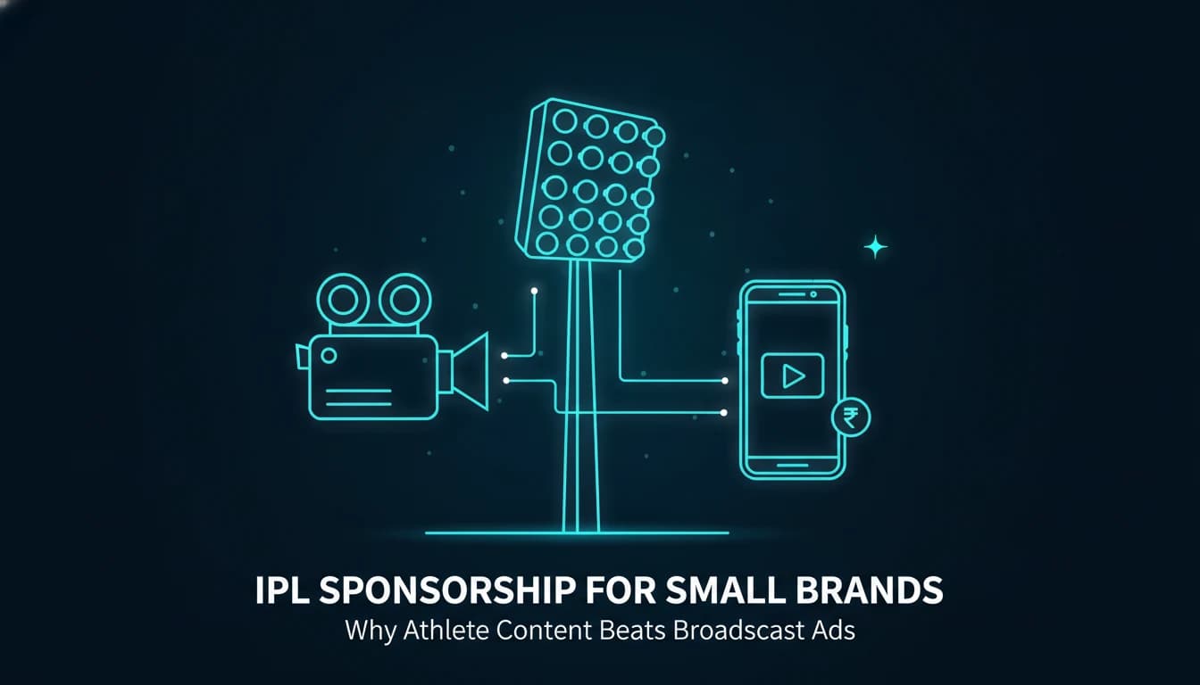 Featured image for IPL Sponsorship for Small Brands: Why Athlete Content Is the Better Bet
