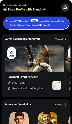 KIBI Sports athlete mobile app